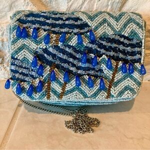 NWOT Viral handcrafted beaded crossbody or clutch